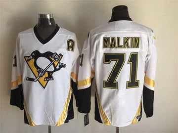 Evgeni Malkin Pittsburgh Penguins white Throwback jersey