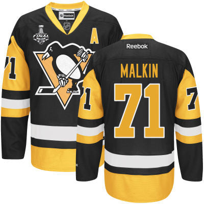 Evgeni Malkin Pittsburgh Penguins black Third jersey
