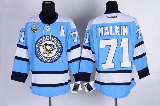Evgeni Malkin Pittsburgh Penguins blue jersey