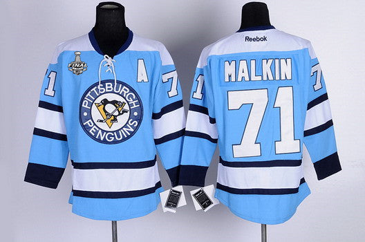 Evgeni Malkin Pittsburgh Penguins blue jersey