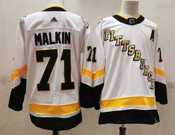 Evgeni Malkin Pittsburgh Penguins white jersey