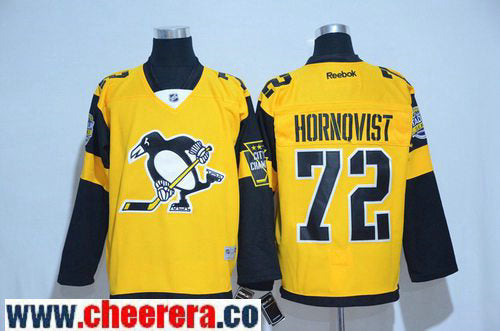 Patric Hornqvist Pittsburgh Penguins yellow Stadium Series jersey