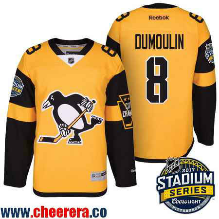 Brian Dumoulin Pittsburgh Penguins yellow Stadium Series jersey