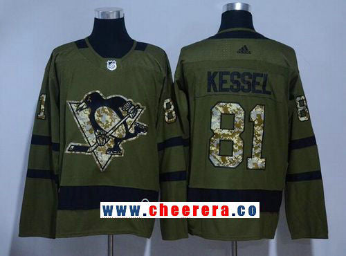 Phil Kessel Pittsburgh Penguins green Salute To Service jersey