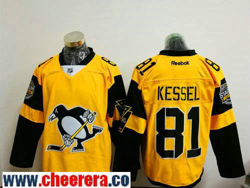 Phil Kessel Pittsburgh Penguins yellow Stadium Series jersey