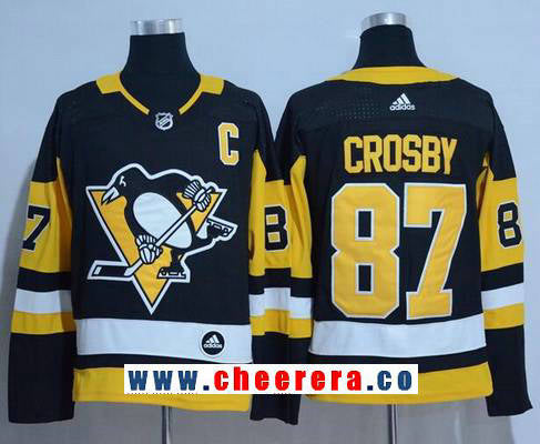 Sidney Crosby Pittsburgh Penguins black Home jersey