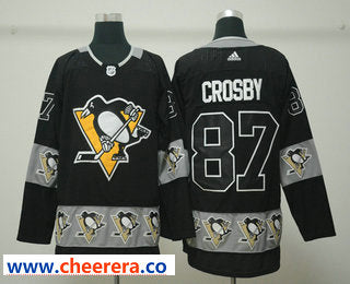 Sidney Crosby Pittsburgh Penguins black Fashion jersey