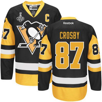 Sidney Crosby Pittsburgh Penguins black Third jersey