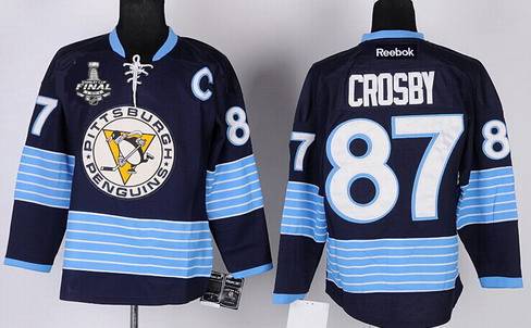 Sidney Crosby Pittsburgh Penguins navy Third jersey