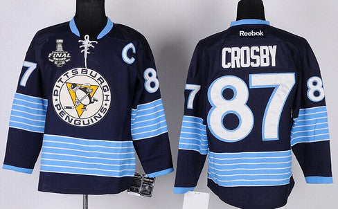 Sidney Crosby Pittsburgh Penguins navy Third jersey