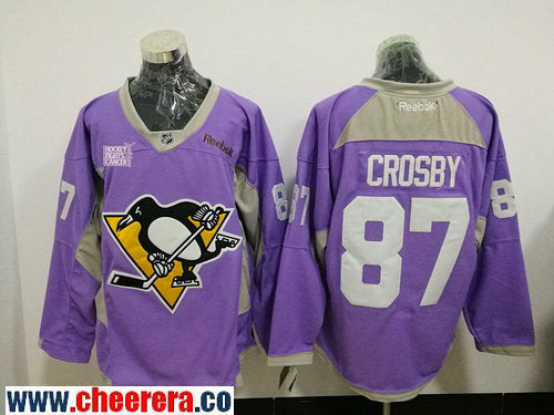 Sidney Crosby Pittsburgh Penguins purple jersey
