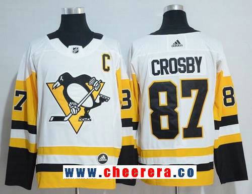 Sidney Crosby Pittsburgh Penguins white jersey