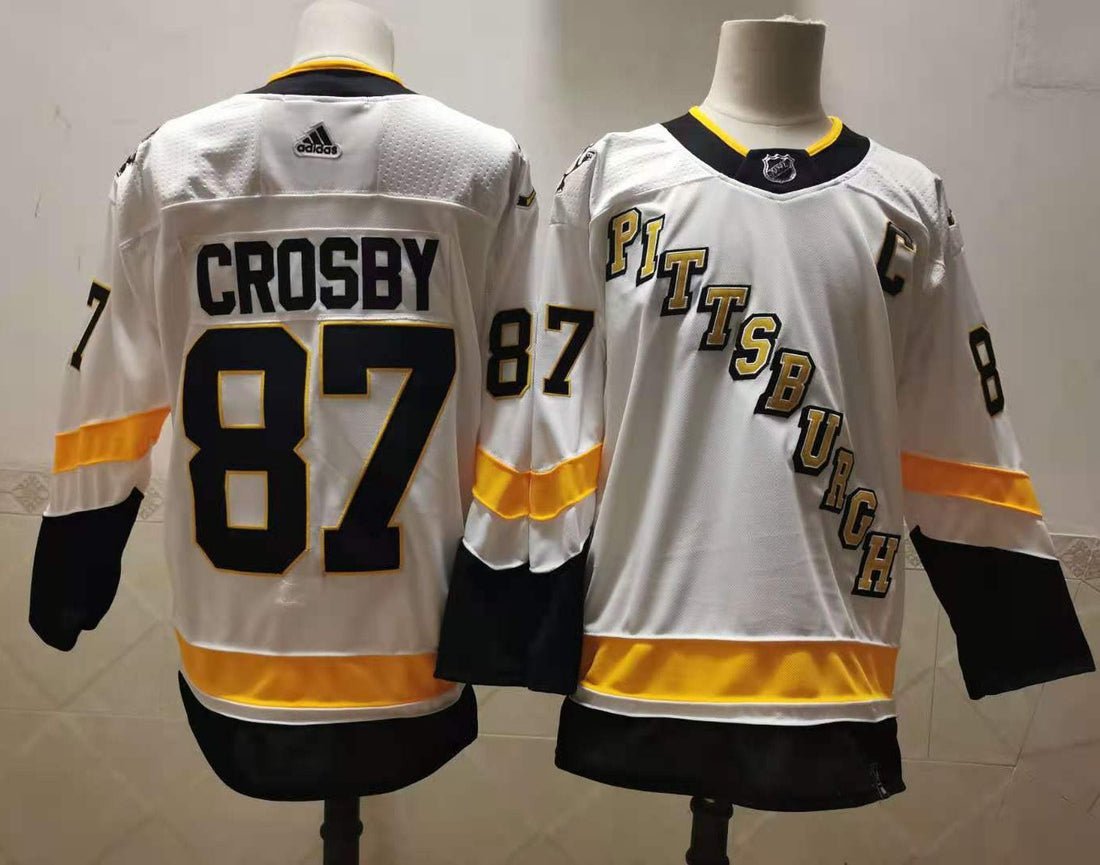 Sidney Crosby Pittsburgh Penguins white jersey