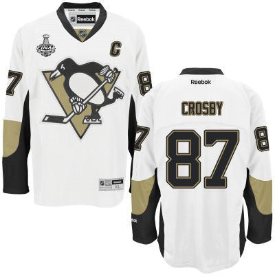 Sidney Crosby Pittsburgh Penguins white Road jersey
