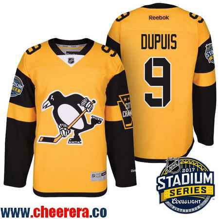 Pascal Dupuis Pittsburgh Penguins yellow Stadium Series jersey