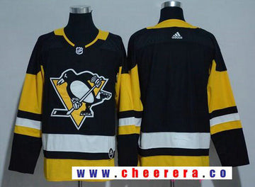 Custom Pittsburgh Penguins black Home jersey