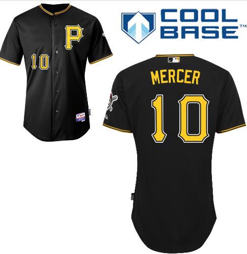 Jordy Mercer Pittsburgh Pirates black jersey
