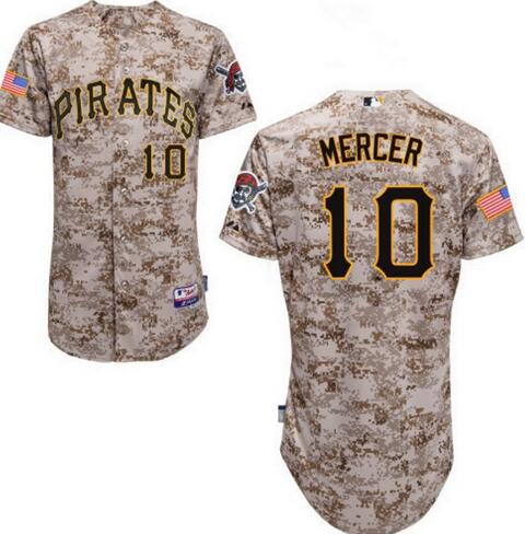 Jordy Mercer Pittsburgh Pirates camo Camo jersey