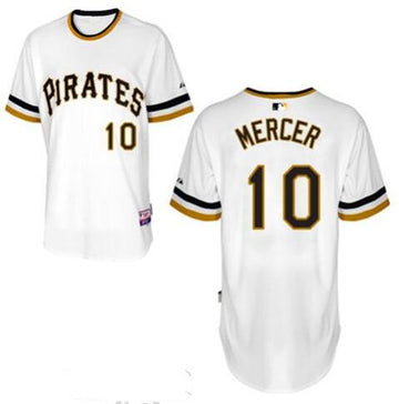 Jordy Mercer Pittsburgh Pirates white jersey