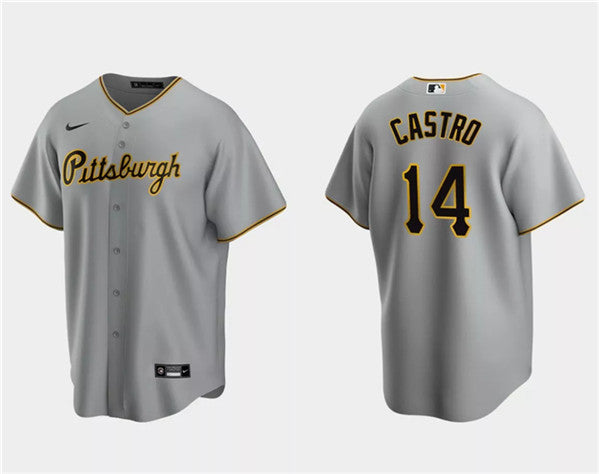 Rodolfo Castro Pittsburgh Pirates gray jersey