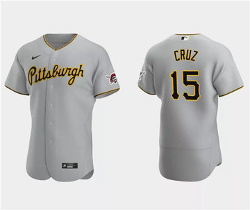 Oneil Cruz Pittsburgh Pirates gray jersey