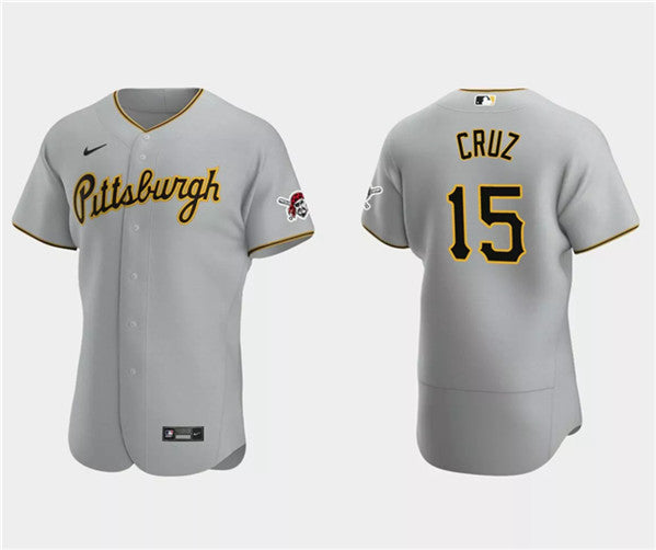Oneil Cruz Pittsburgh Pirates gray jersey