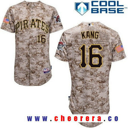 Jung-ho Kang Pittsburgh Pirates camo Alternate jersey