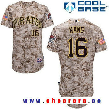 Jung-ho Kang Pittsburgh Pirates camo Alternate jersey