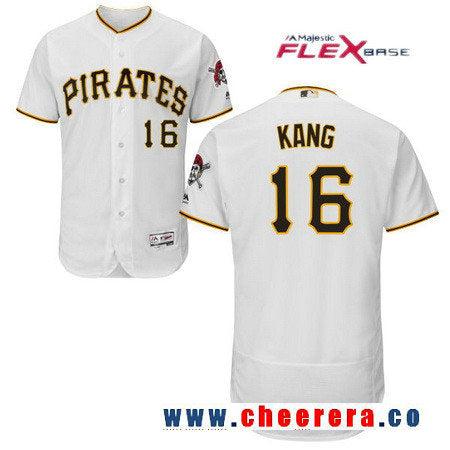 Jung-ho Kang Pittsburgh Pirates white Home jersey