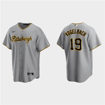 Daniel Vogelbach Pittsburgh Pirates gray jersey