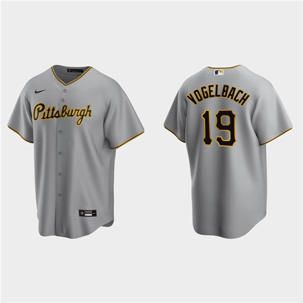 Daniel Vogelbach Pittsburgh Pirates gray jersey