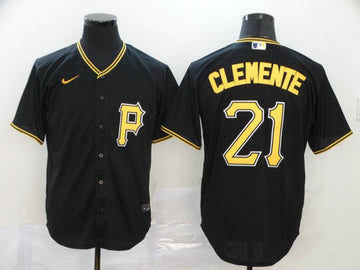 Roberto Clemente Pittsburgh Pirates black jersey