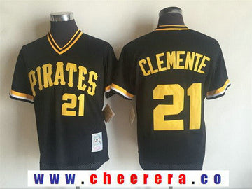 Roberto Clemente Pittsburgh Pirates black Throwback jersey