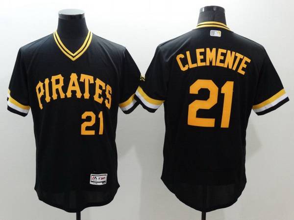 Roberto Clemente Pittsburgh Pirates black jersey
