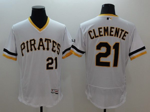 Roberto Clemente Pittsburgh Pirates white jersey