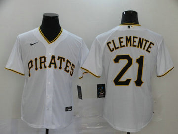 Roberto Clemente Pittsburgh Pirates white jersey