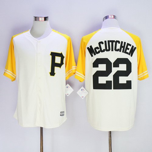 Andrew McCutchen Pittsburgh Pirates cream jersey