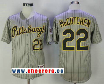 Andrew McCutchen Pittsburgh Pirates gray Throwback jersey