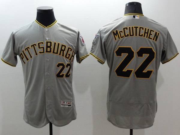 Andrew McCutchen Pittsburgh Pirates gray jersey