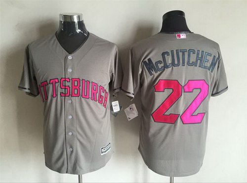 Andrew McCutchen Pittsburgh Pirates gray jersey