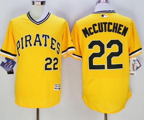 Andrew McCutchen Pittsburgh Pirates yellow jersey