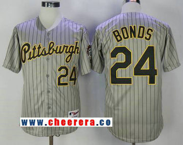 Barry Bonds Pittsburgh Pirates gray Throwback jersey