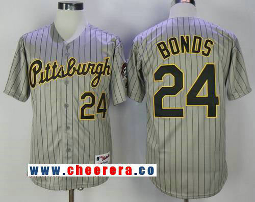 Barry Bonds Pittsburgh Pirates gray Throwback jersey