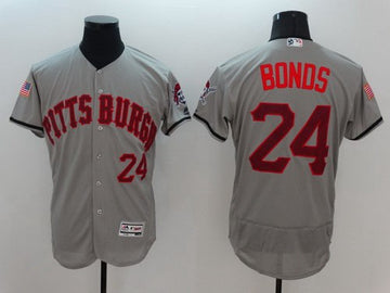 Barry Bonds Pittsburgh Pirates gray Fashion jersey