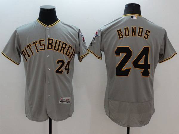 Barry Bonds Pittsburgh Pirates gray jersey