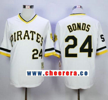 Barry Bonds Pittsburgh Pirates white Throwback jersey