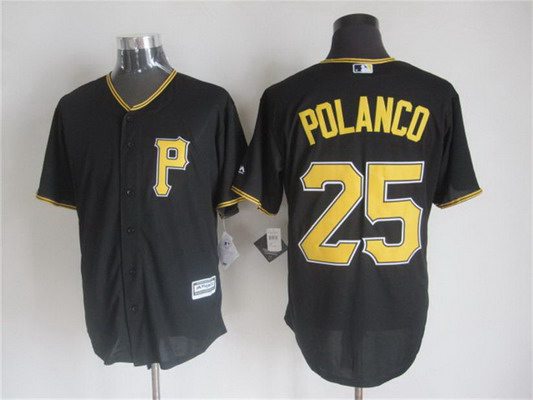 Gregory Polanco Pittsburgh Pirates black Alternate jersey