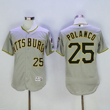Gregory Polanco Pittsburgh Pirates gray jersey