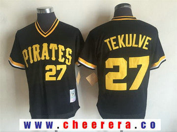 Kent Tekulve Pittsburgh Pirates black Throwback jersey