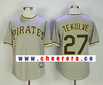 Kent Tekulve Pittsburgh Pirates gray Cooperstown jersey